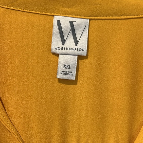 NWT Worthington tie neck blouse - Picture 3 of 3